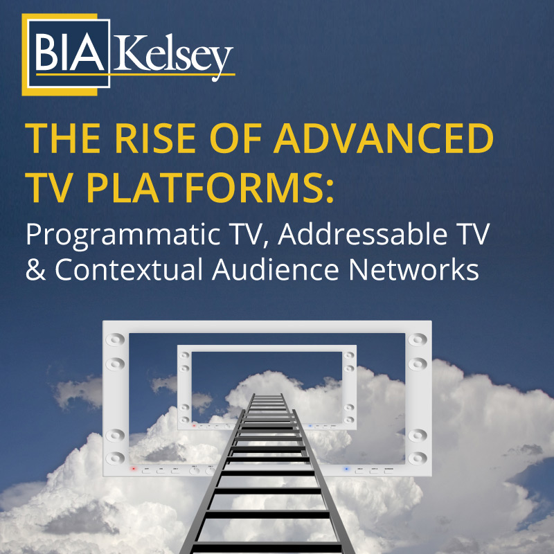 THE RISE OF ADVANCED TV PLATFORMS:  Programmatic TV, Addressable TV and Contextual Audience Networks